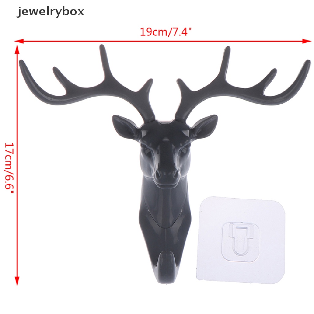 [jewelrybox] Antler Adhensive Wall Hook Key Holder Letter Rack Gantungan Dekorasi Gantung Coat Butik