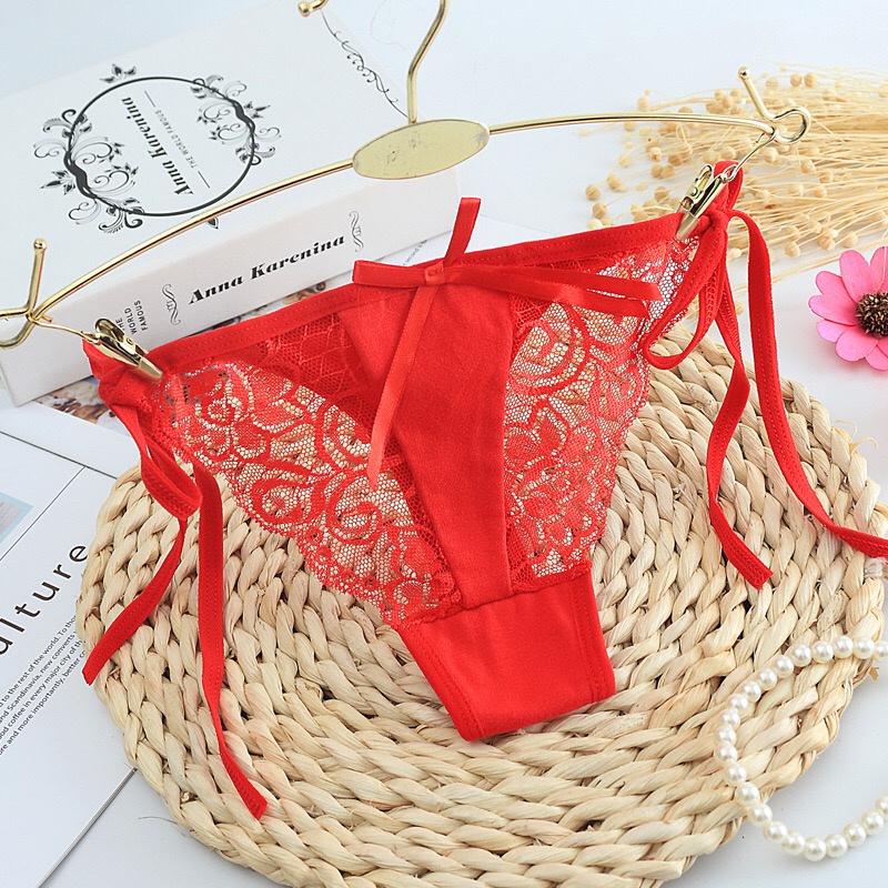 Violetfire G String Sexy tali samping Celana Dalam Wanita Lace 2C111