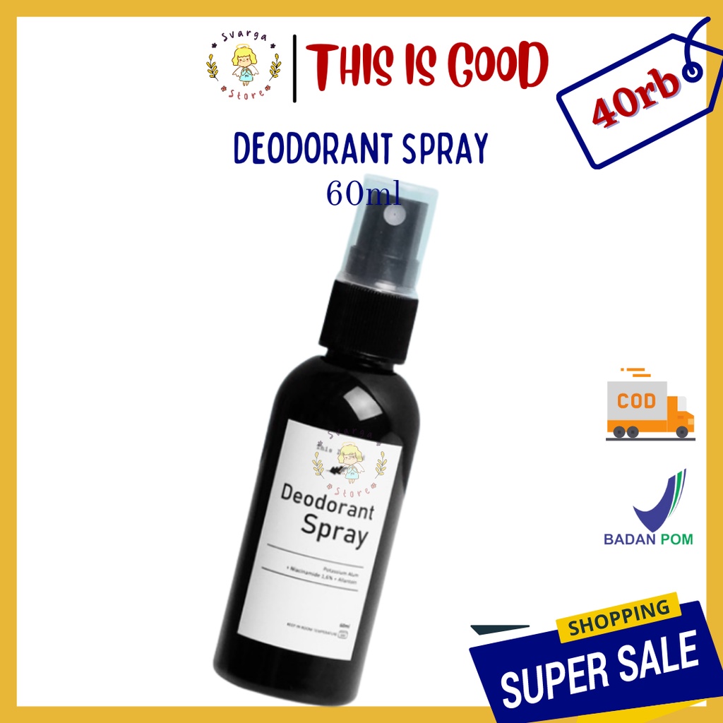 BPOM DEODORANT SPRAY 60ML THIS IS GOOD / ANTI BAU BADAN WAX | WAX ME UP