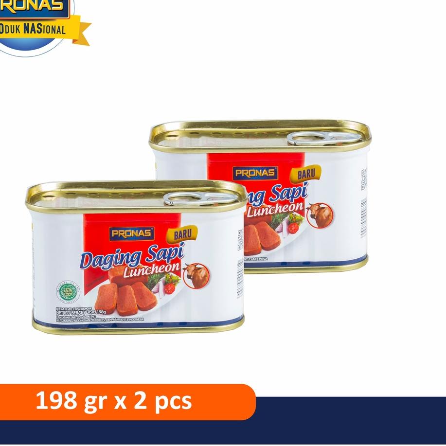 

12.12 Product HOT Pronas Luncheon Sapi 198 g kemasan bundling 2 pcs grosir