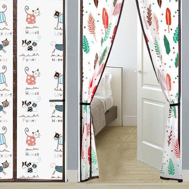 ☋ Tirai Magnet cm / Tirai Pintu Ruang AC / Anti Nyamuk / Semi Transparan PVC ☟