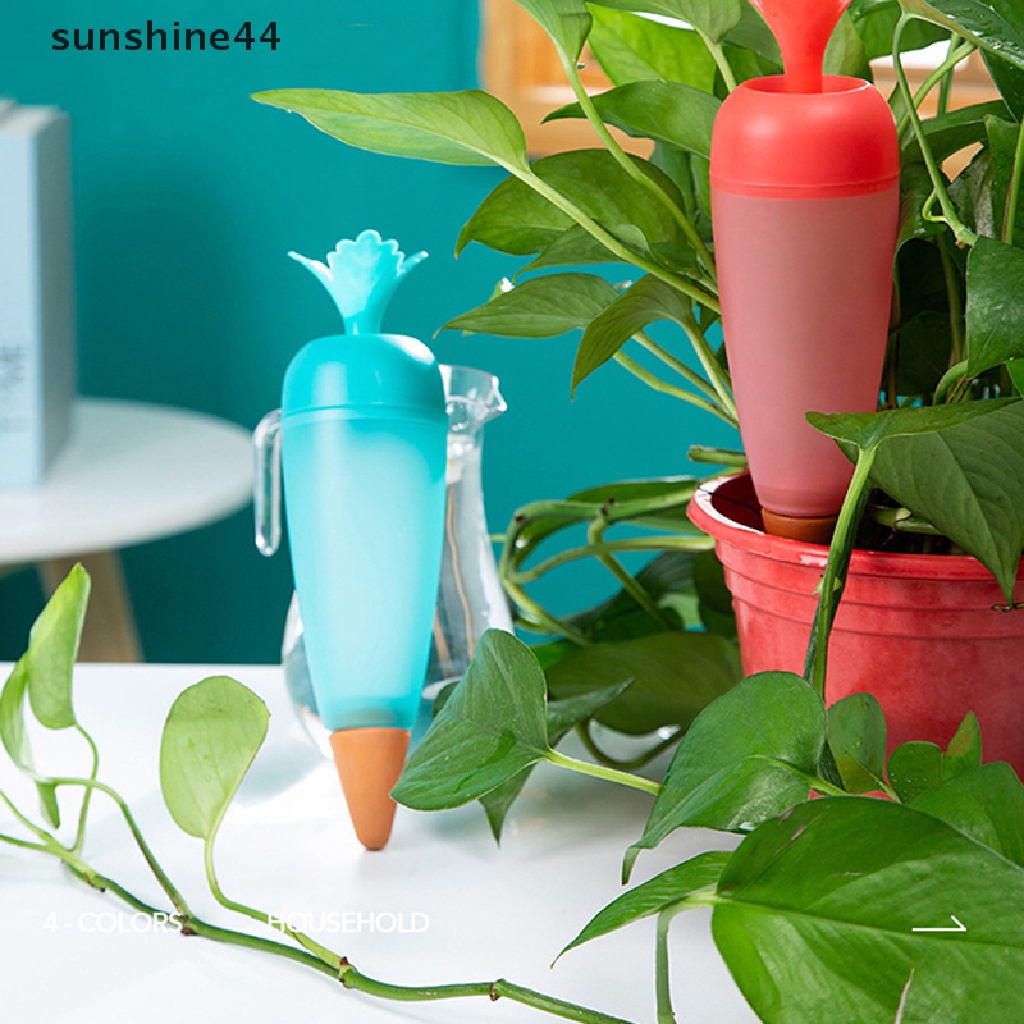 Sunshine Wortel Besar Self Watering Alat Taman Plastik Travel Dripper Irigasi Device ID