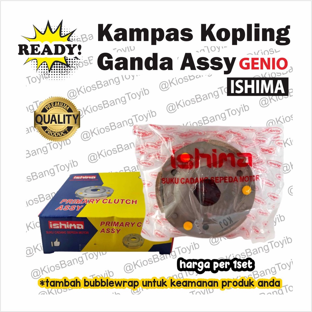 Kampas Kopling Ganda Assy Honda GENIO (-ishima-)