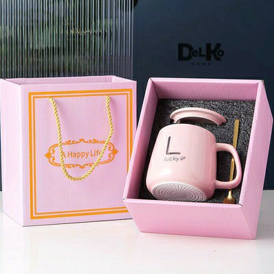 

mug hampers 6/ mug set / kado lebaran wedding ulang tahun gelas - Merah Muda
