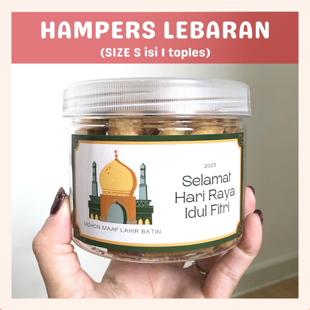 [DELISH SNACKS] Hampers Lebaran isi 1 toples (S) / Bingkisan Parsel Parcel / Gift Box Makanan Tahun Baru Idul Fitri / Ramadhan Set Gift