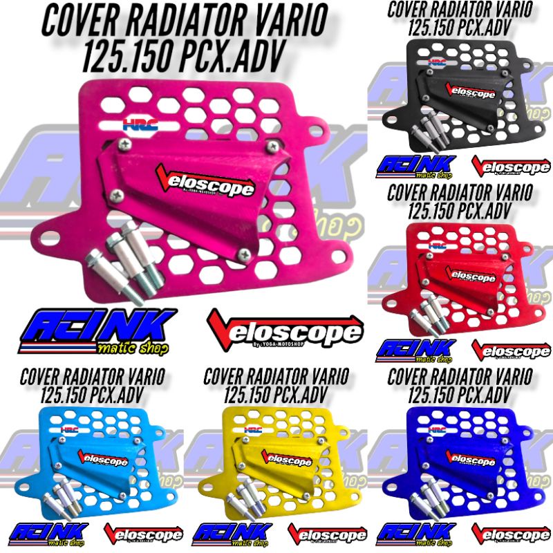 COVER RADIATOR HRC VARIO 125 150 PCX ADV CNC / TUTUP COVER RADIATOR HRC CNC VARIO 125 150 PCX ADV