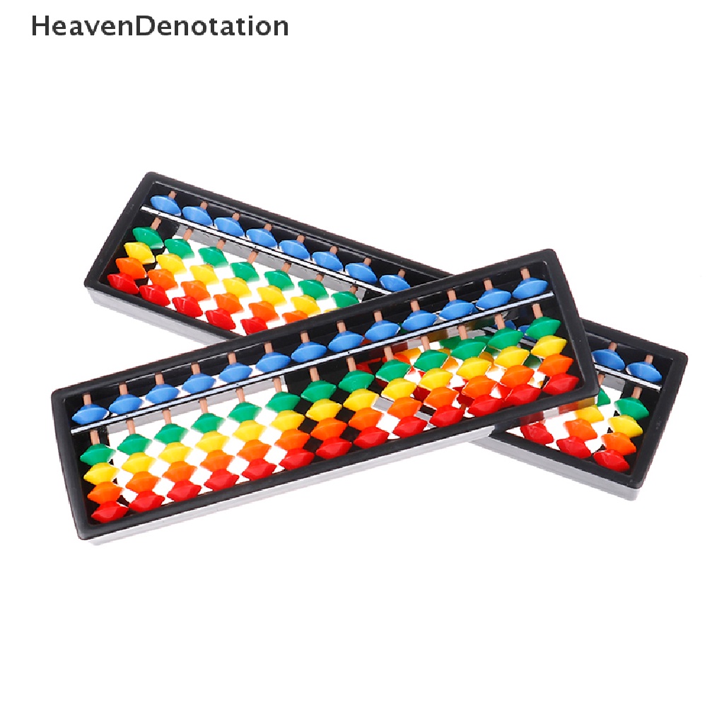 [HeavenDenotation] Portable 13 / 15 / 17 Column Abacus Arithmetic Soroban School Math Learning Tool HDV