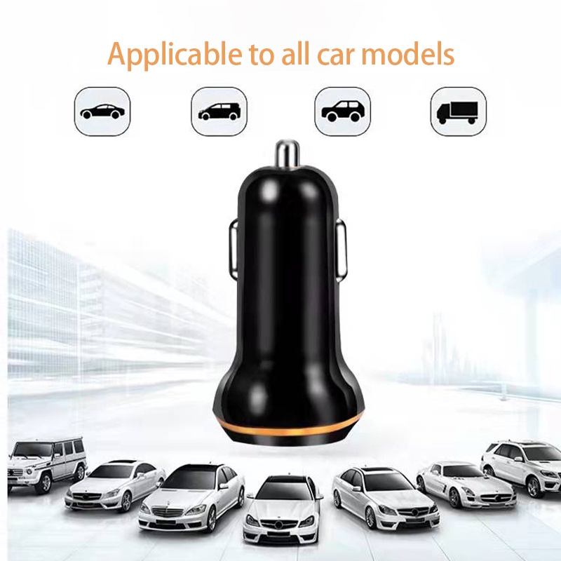 3.1a Dual USB Charger LED Blu-ray Phnom Penh Charger Mobil Dual USB Car Charger Mini USB C Car Charger Untuk i-Phone Android Tipe C