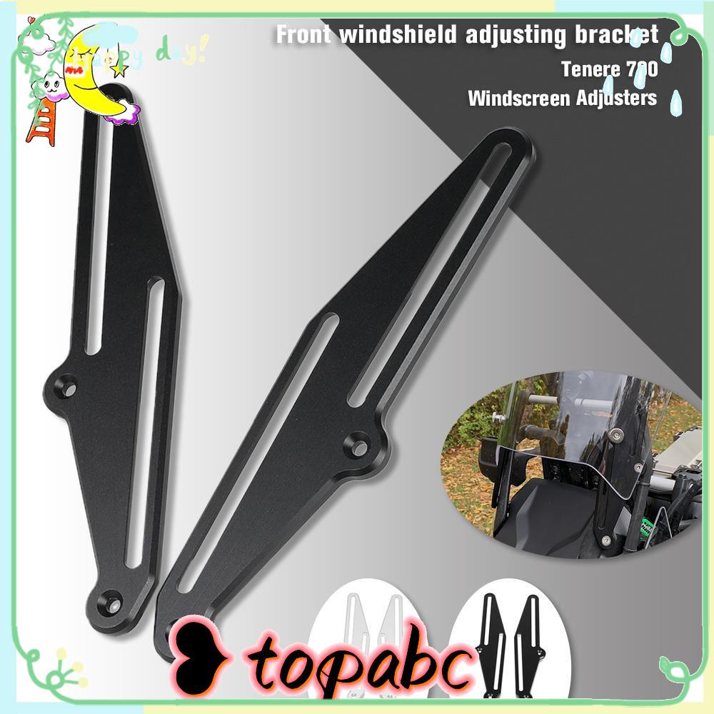 Top 1pasang Pengatur Layar Angin CNC Support Holder Kits Bracket Kit Braket Kaca Depan