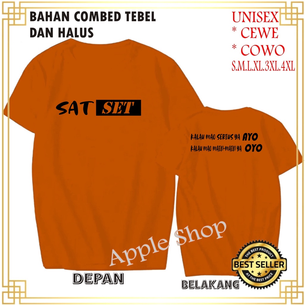 APP Kaos DB KALAU SERIUS AYO OYO Kaos Murah /Pakaian Pria pakaian Wanita Best Seller
