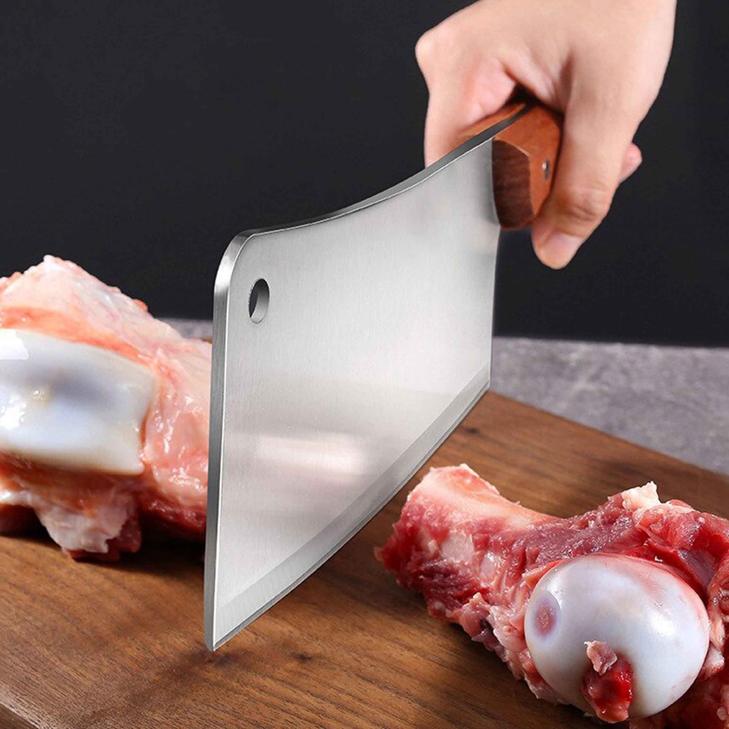 Miao Guan Jia / Pisau Gagang Kayu / Pisau Stainless Steel / Golok Dapur Anti Karat