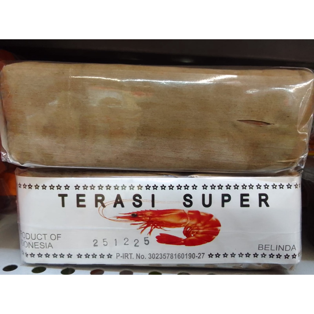 

Terasi Udang Super Fresh Shrimp Sugar and Salt 250 Gram