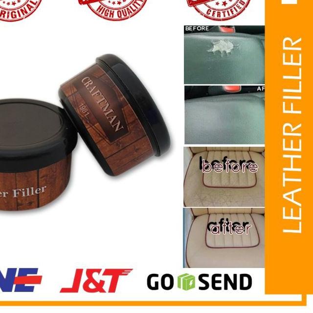☻ Dempul Kulit Servis Jok Sepatu Tas Sofa Leather Filler Repair Kit - Craftman1981 ✦