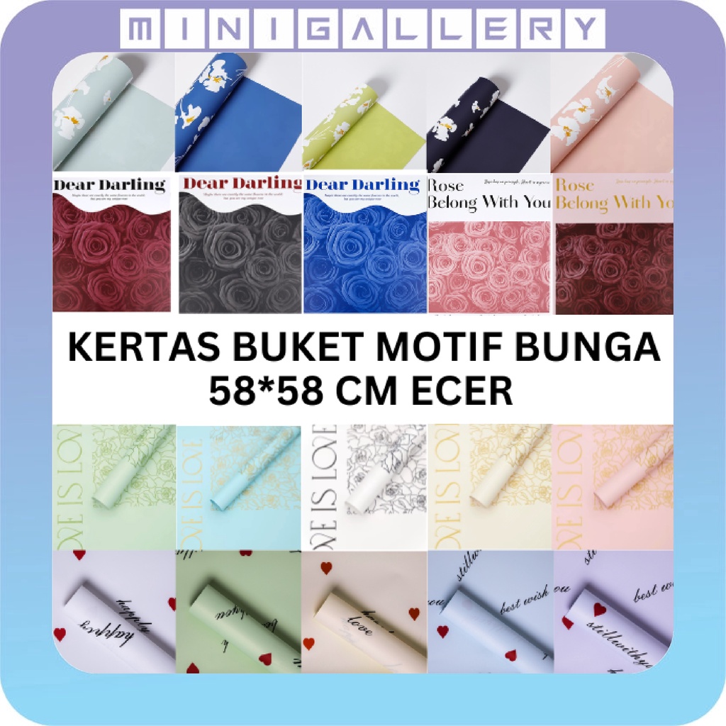 Kertas Bunga Cellophane Paper Flower Wrap Termurah Untuk Buket Bucket Bunga KB6163