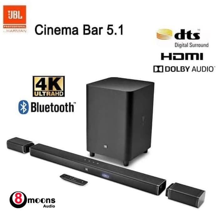 JBL CINEMA BAR 5.1 5.1 CHANNEL 4K ULTRA HD SOUNDBAR SPEAKER SYSTEM ORIGINAL