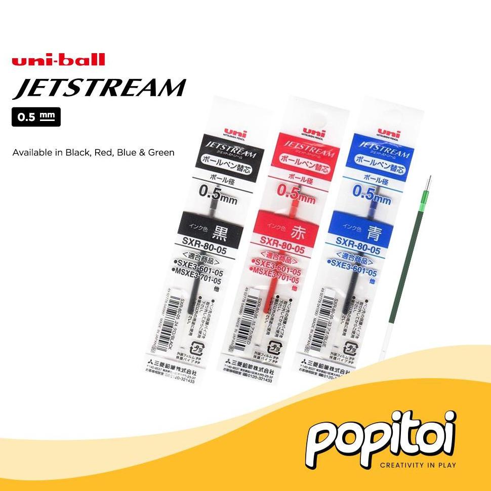 

H97 Uni Ball Jetstream SXR-80 Refill 0.38 0.5 0.7 1.0 mm for multi pen Uniball isi ulang pulpen FLASH SALE ㊭