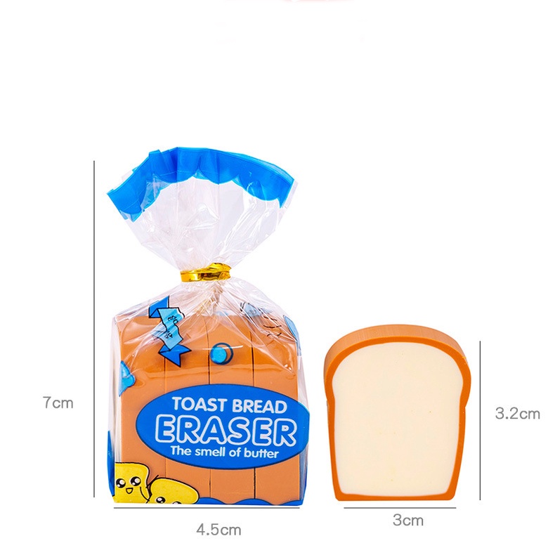 ⭐️𝐈𝐇𝐒 𝟖𝟒𝟑 𝐋𝐚𝐦𝐩𝐮𝐧𝐠⭐️Penghapus Pensil Karakter Roti Toast Bread Eraser