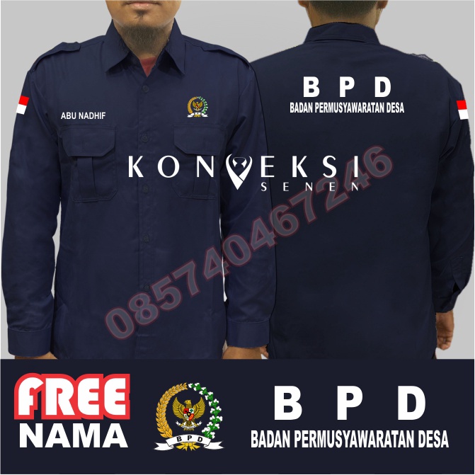 Kemeja BPD baju BPD seragam BPD Pdh BPD kemeja kerja BPD baju kerja BPD kemeja badan pemusawaratan Desa