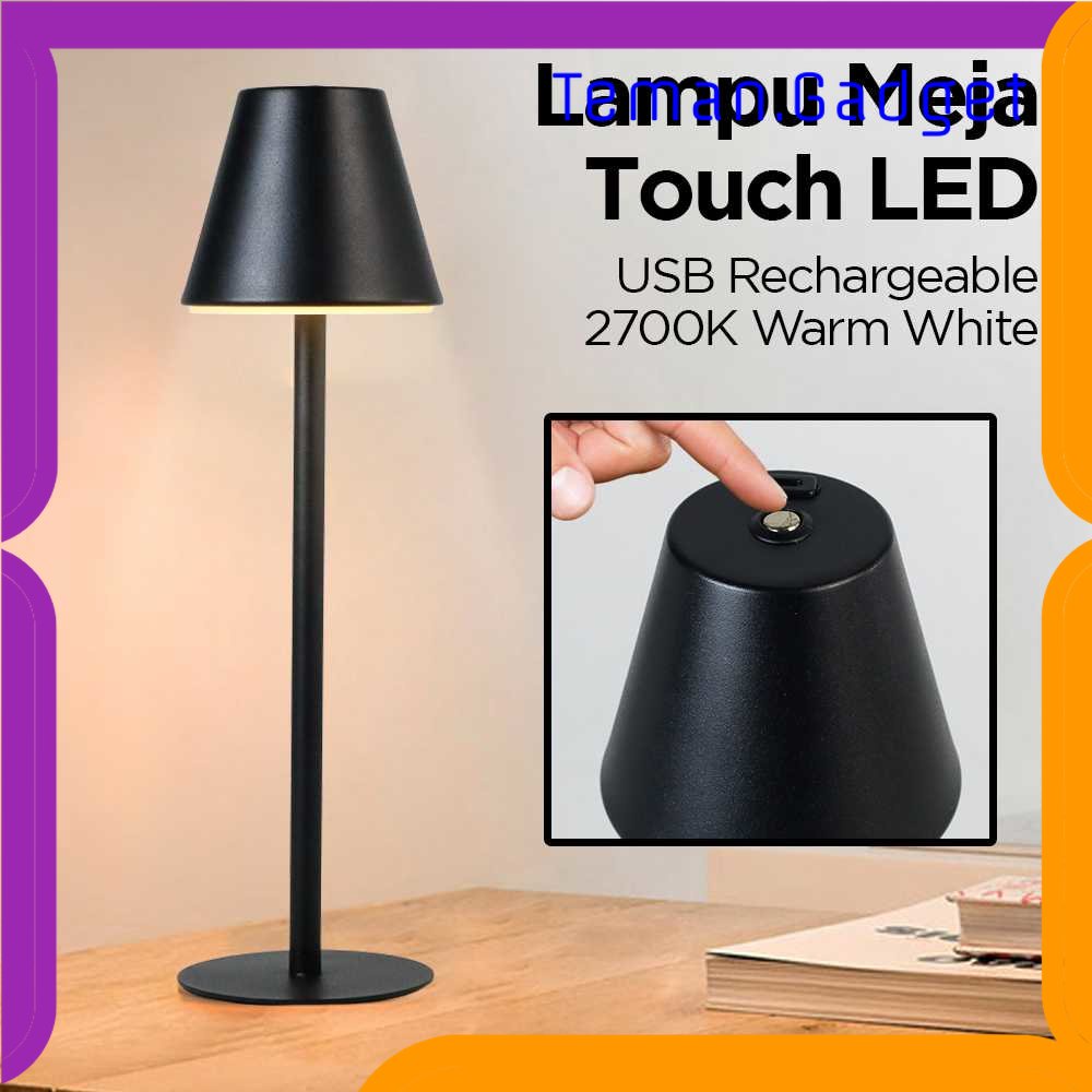 TG-LMP JIAN Lampu Meja Hias Touch LED Desk USB Rechargeable Warm White 1.5W - J420