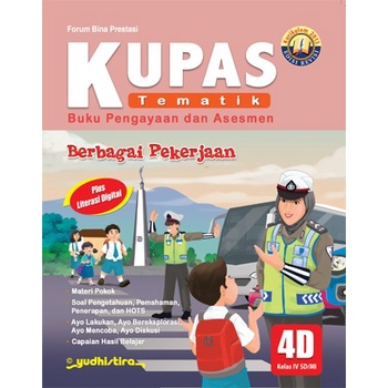 NEW Buku KUPAS Tematik 4D kelas 4 sd/mi  Berbagai Pekerjaan revisi K13 Yudhistira