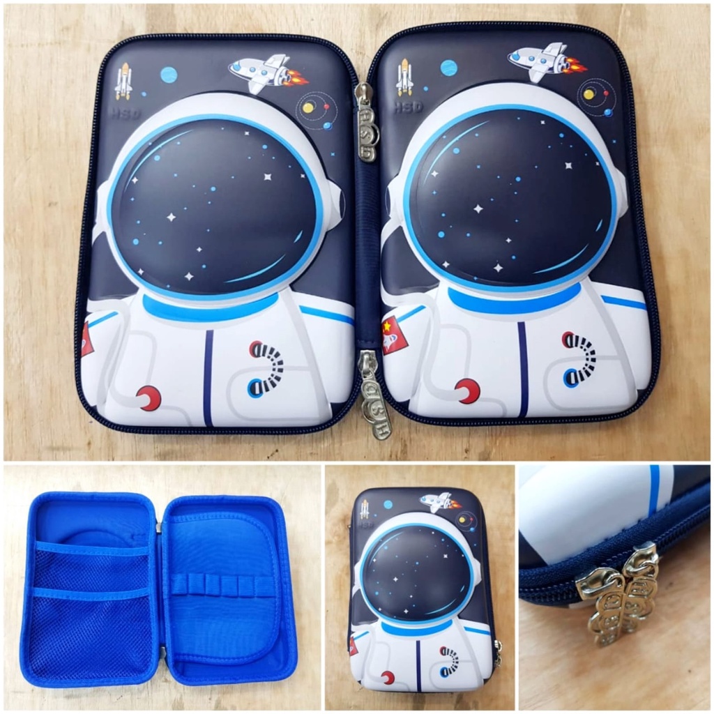 Tempat Pensil Anak Motif Unicorn Timbul 3D Kotak Pensil Anak Sekolah Motif Frozen Superhero Hardcase Pencil Case