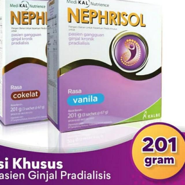 

➱ NEPHRISOL COKLAT VANILA CAPPUCCINO NEPHRISOL REGULER 201 GRAM ✹