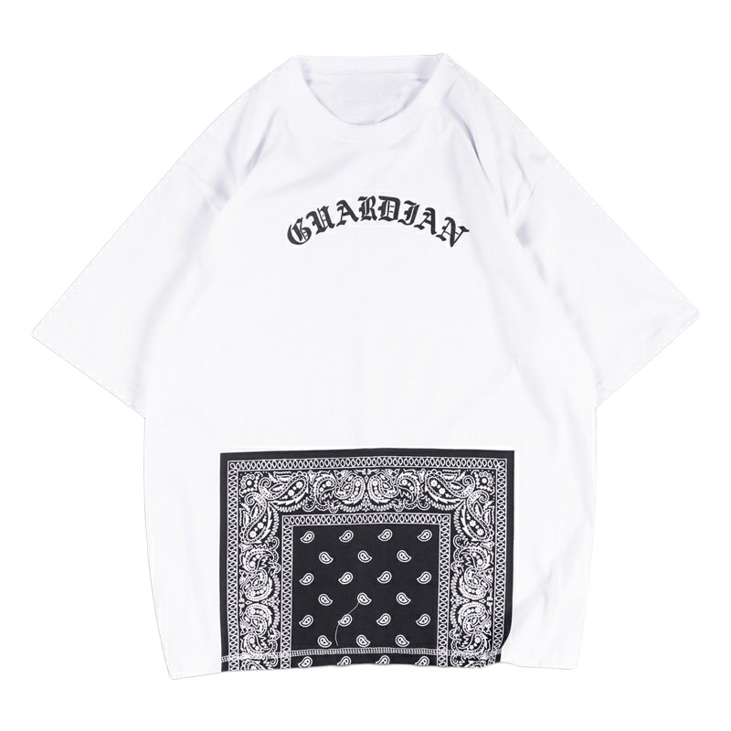 Baju Kaos Cotton Combed Oversized Cowok/Cewek Distro Motif GUARDIAN XXX