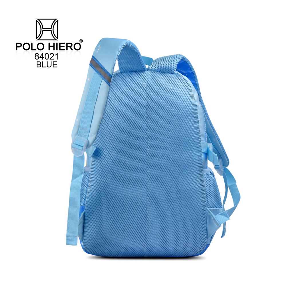 Tas Polo Hiero 84021 Tas Sekolah Wanita Ransel Anak Fashion Pelangi