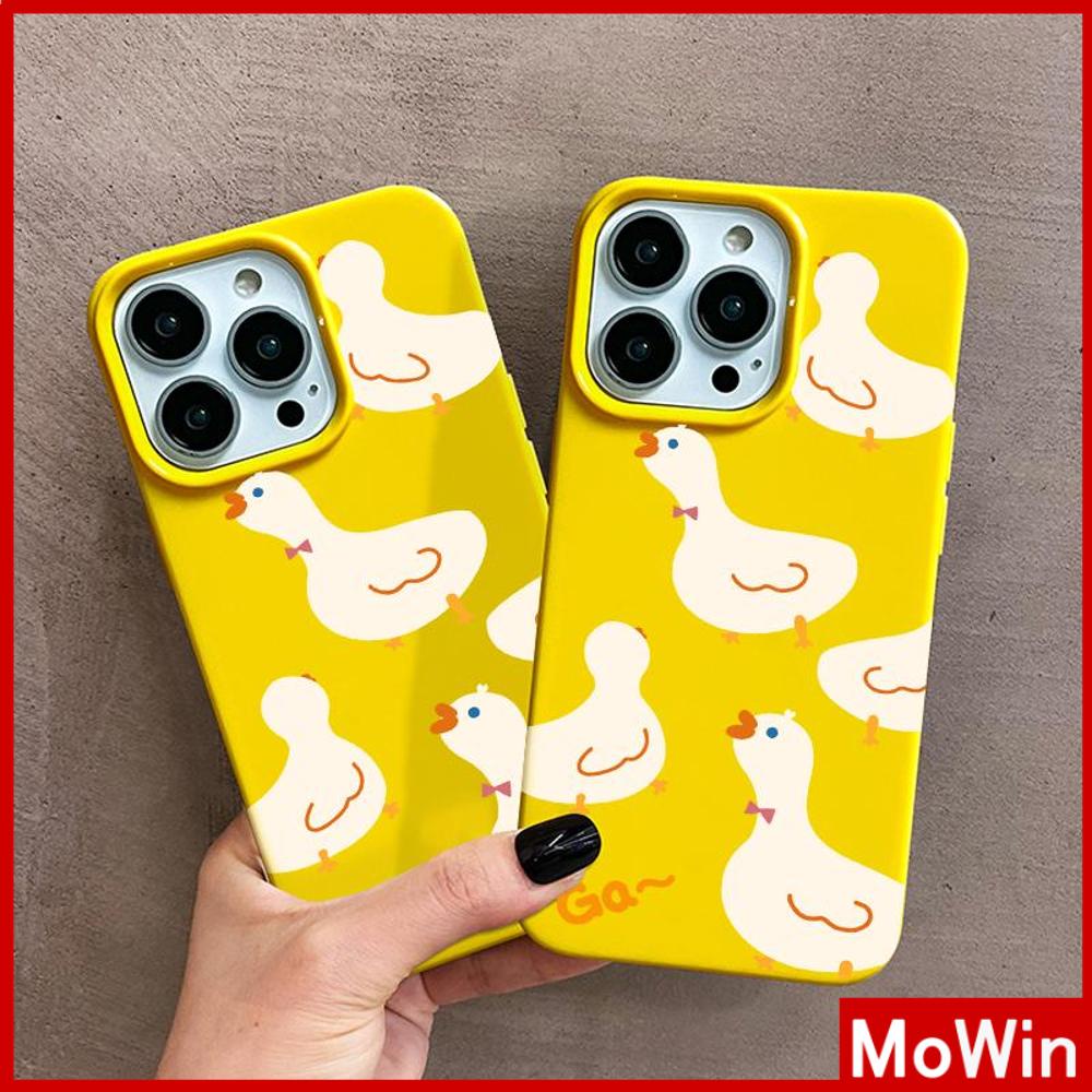 For iPhone 14 Pro Max iPhone Case Yellow Glossy TPU Soft Case Camera Protection Shockproof Cartoon Cute Compatible with iPhone 13 Pro max 12 Pro Max 11 xr xs max 7Plus 7 8