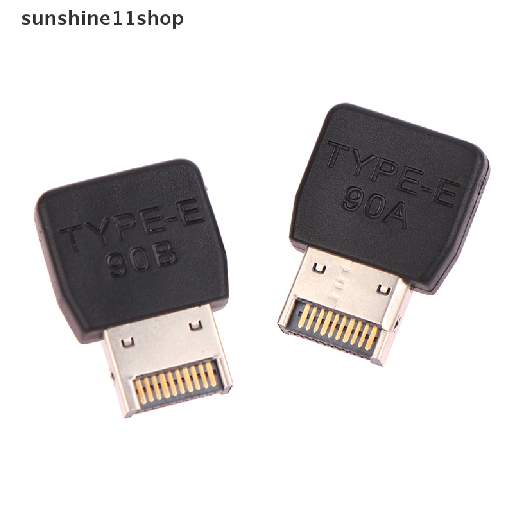 Sho USB 3.1 Type-E 90derajat Converter USB Header Adapter Untuk Konektor Motherboard N