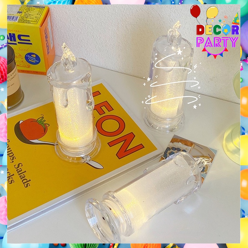 DP Lilin Led Mini Candles Lilin Elektrik Lampu Tidur Lilin LED Light Candle Electronic Lamp With Bas