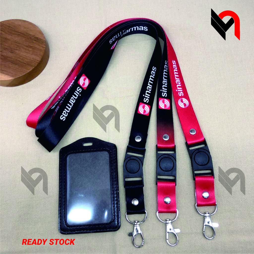 

SINARMAS Tali Id Card Lanyard BANK SINARMAS ID CARD HOLDER LENGKAP