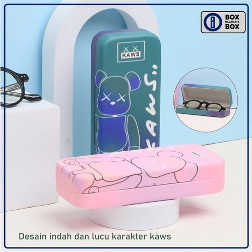 Tempat / Box Kacamata Hard Case Anti Air Karakter Animals Bear Terbaru D6