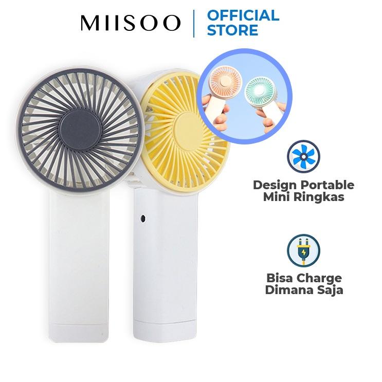 Kejutan Meriah MIISOO Kipas Angin Mini Lipat Portable / Mini Fan / Kipas Genggam Cute / Kipas Kecil