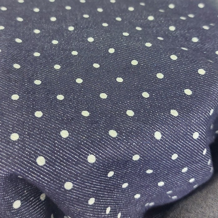 Kain jeans/bahan jeans,bahan denim cembray meteran - Polka 7