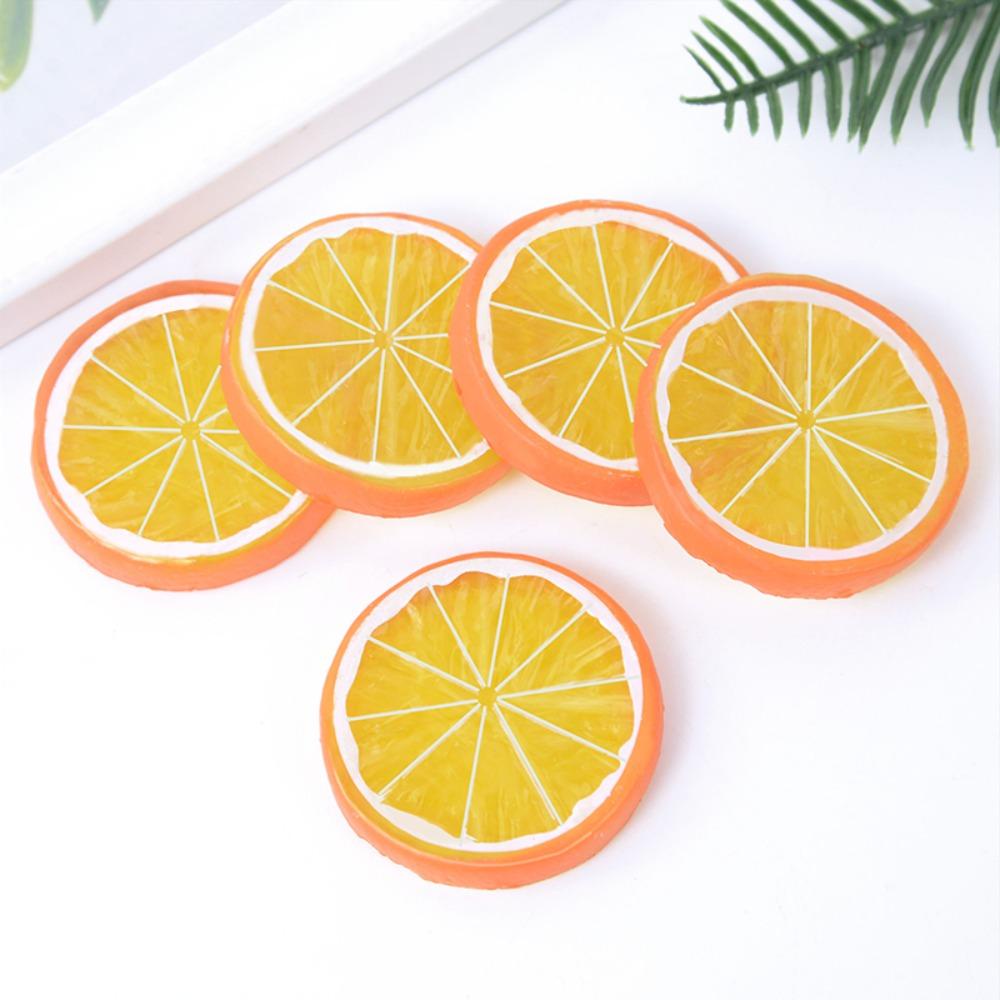 Needway   Plastik Lemon Slice Model Dekorasi Perlengkapan Dapur Kitchen Mainan Anak Dekorasi Rumah Pesta Ornamen Simulasi Buah DIY Scrapbooking