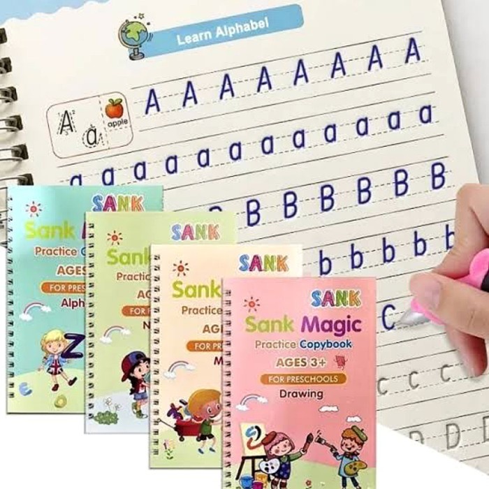 

Sank Magic Book 4 Pcs Edukasi - Set Buku Latihan Belajar Menulis Anak
