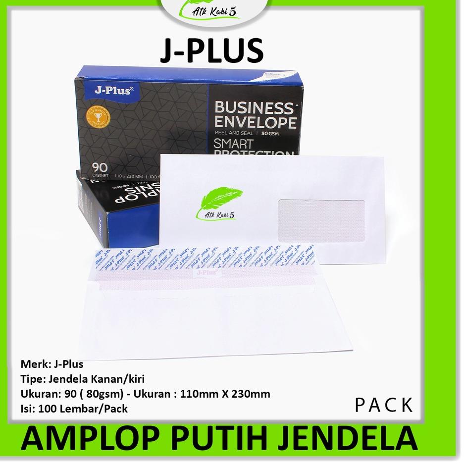 

Obral Menarik J-PLUS - Amplop Putih Jendela Kiri / Amplop Window No.90 Biru - Pack