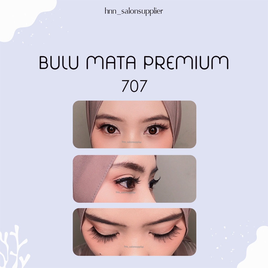 707 Bulu Mata Palsu Handmade Fake Eyelash Eye Lashes Lash Artifivial Belle Eyelashes