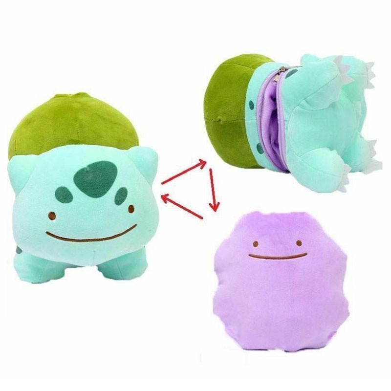 Mainan Hadiah 4-8 ''Pokemon Pikachu Bulbasaur Ditto Metamon Cushion Mainan Anak Mewah