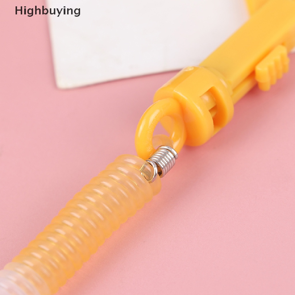 Hbid Gantungan Kunci Keyring Hadiah Plastik Retractable Spring Coil Spiral Stretch Chain Glory