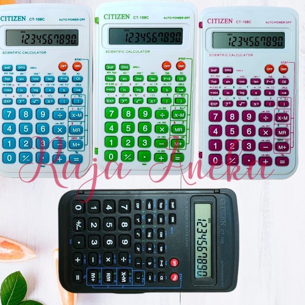 

PROMO HARI INI CALCULATOR ILMIAH KARCE CITIZEN CT 108 KC108 CT108 SCIENTIFIC MURAH 108 WARNA grosir