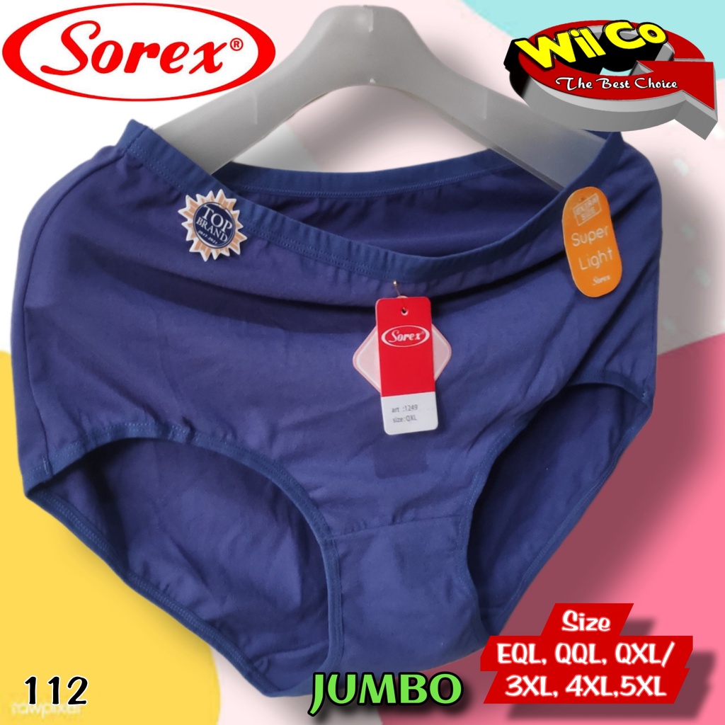 K112 - (Harga Per 1 Potong) CELANA DALAM WANITA JUMBO KATUN PAKAIAN DALAM PAKAIAN WANITA CD SOREX BIG SIZE EQL - QXL