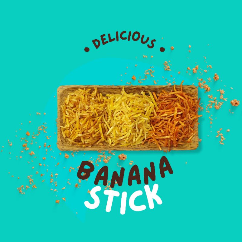 

banana stick sang ndaru rasa bawang garlic keripik pisang