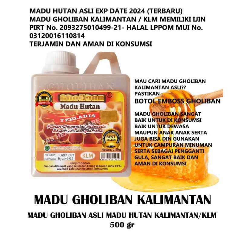 

Madu Hutan Asli Kalimantan GHOLIBAN KLM 500Gram Original