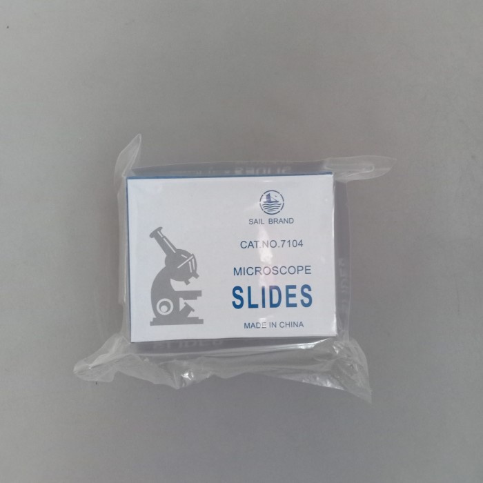 Sail brand object glass double concave isi 50 7104 kaca preparat