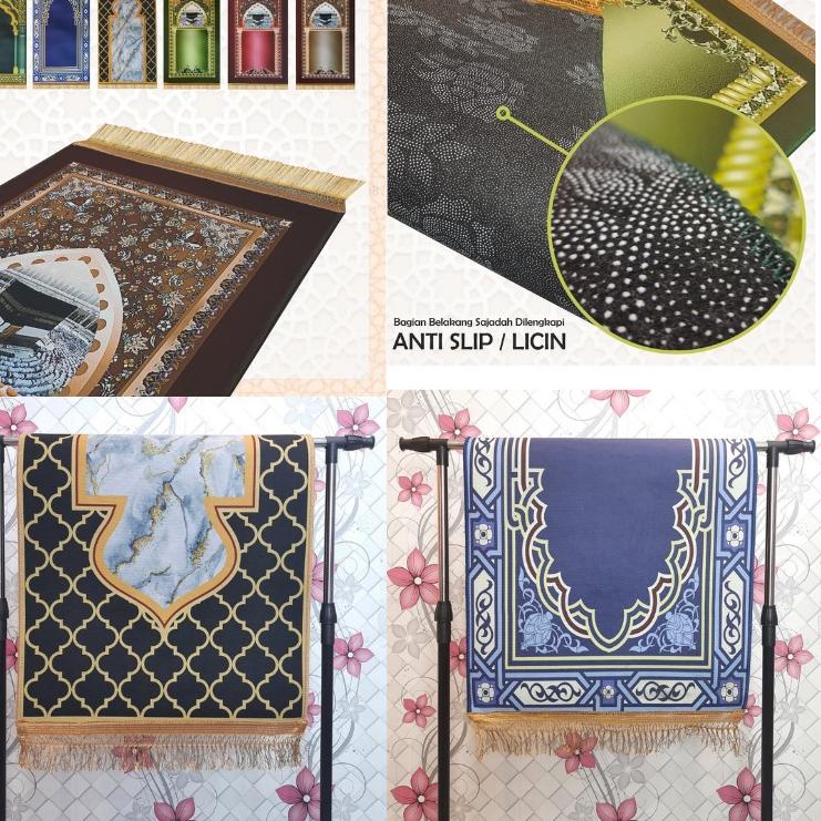 ✮ {BISA COD} Sajadah Tebal Premium  Berkualitas  Anti Slip Ukuran 110 x 60cm / Sajadah Bulu Tebal / 