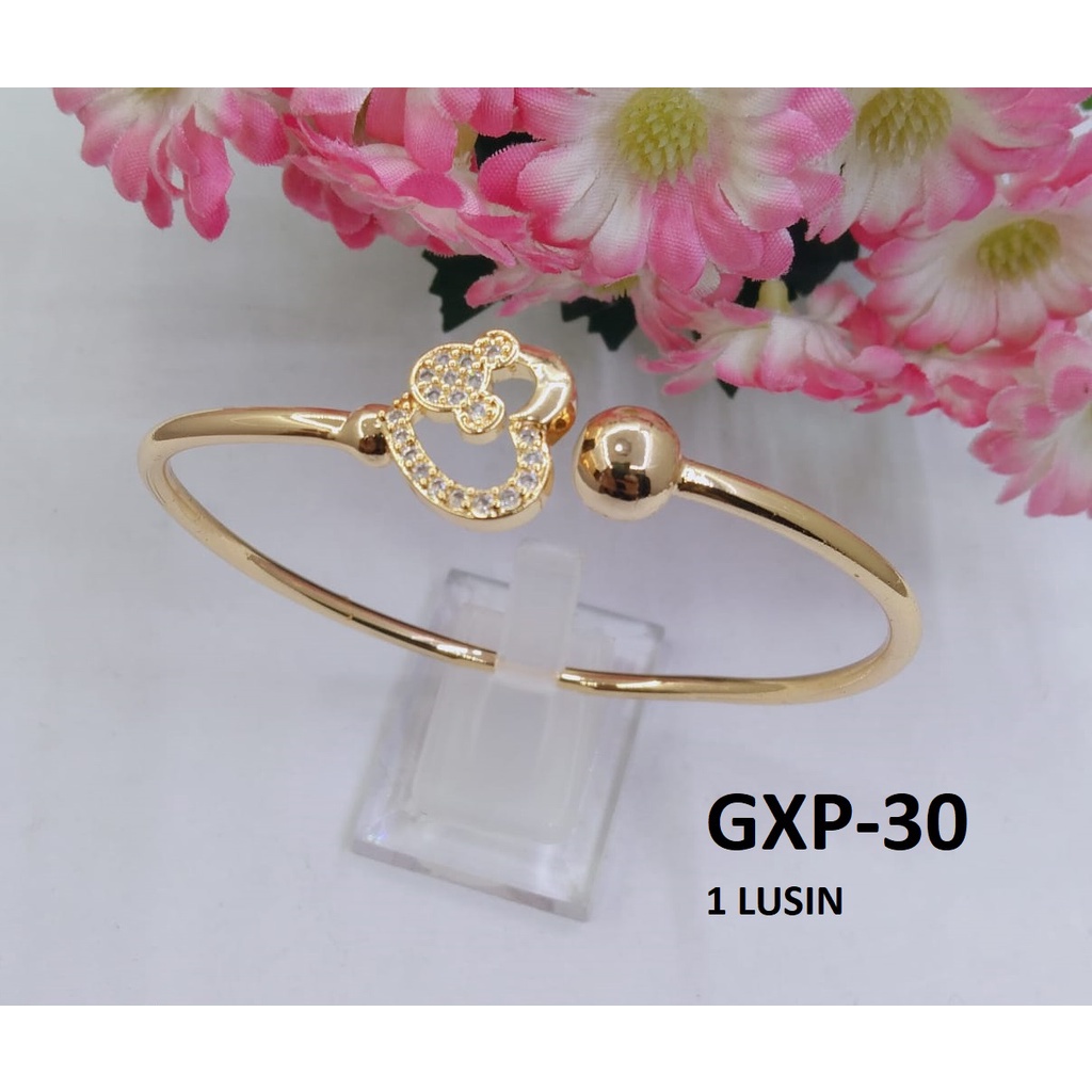 GELANG XP EMAS GOLD LOVE UKIR BOLA TERMURAH / DUNIA GELANG TERBARU