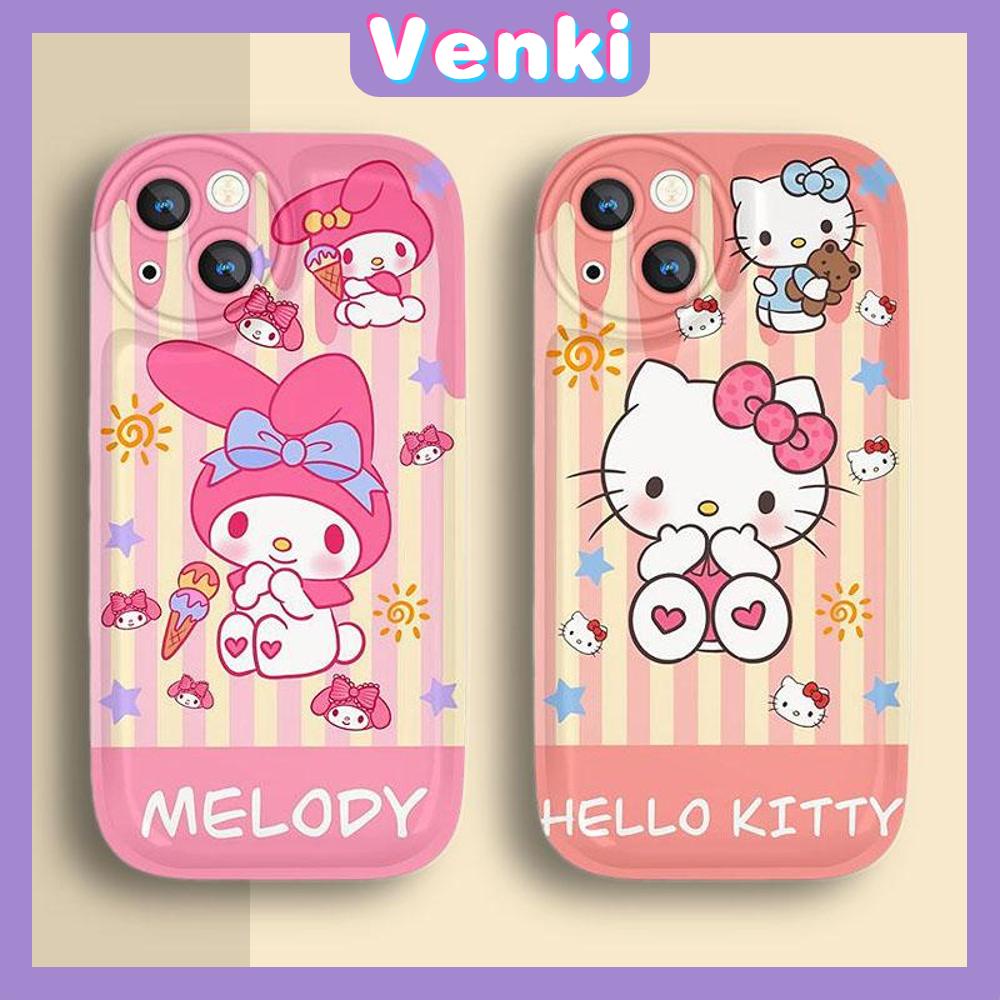 Case For iPhone 11 Soft TPU Air Cushion Case Glossy Cute Cartoon Cat and Rabbit Airbag Shockproof Camera Protection Compatible for iPhone 14 13 12 11 Pro Max 7 8 Plus