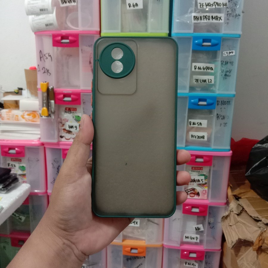 VIVO Y02 Y01A T1 PRO 5G T1 5G Y01 Y33T CASE HARDCASE DOVE MATTE TRANSPARAN DOFF HARD AEROCASE COLOUR CASING PROTECT CAMERA COVER PELINDUNG KAMERA  VIVO Y01 VIVO Y33T